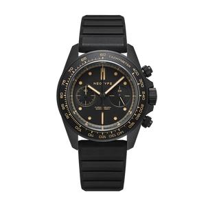 LM02 Type C PVD Zwart - Zwarte wijzerplaat + Oud Radium