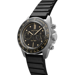 LM02 Type C staal en zwarte wijzerplaat + oud radium