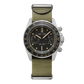 LM02 Type C staal en zwarte wijzerplaat + oud radium