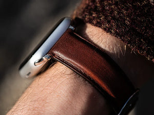 Apple Watch Patina leren band