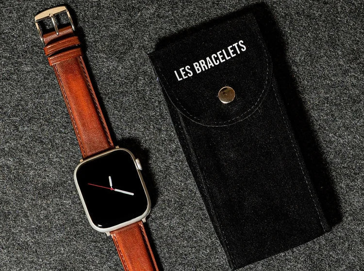 Apple Watch Patina leren band