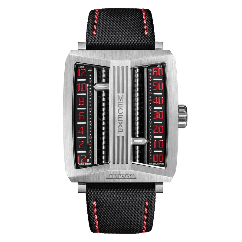MECEXP Horloge MS1001 Rood Staal 
