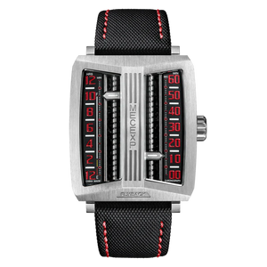 MECEXP Horloge MS1001 Rood Staal 
