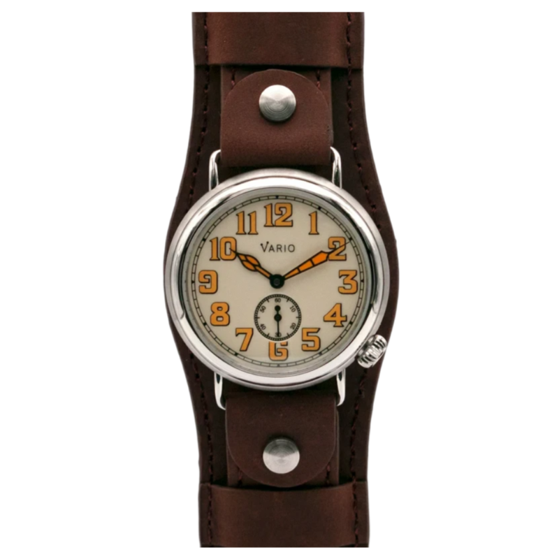 Vario 1918 Trench Cream Dial Oranje Lume 