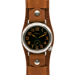 Vario 1918 Trench Zwarte Wijzerplaat Oranje Lume 
