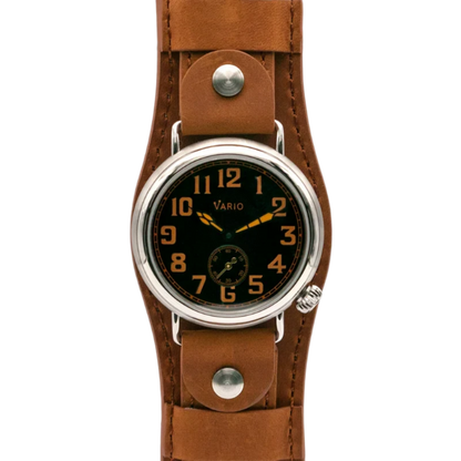Vario 1918 Trench Zwarte Wijzerplaat Oranje Lume 