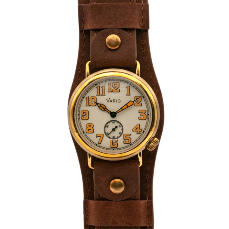 Vario 1918 Trench Cream Dial Oranje Lume 