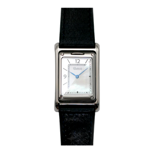 Vario VERSA Reversible Dual Time Zilver-Wit Parelmoer Horloge