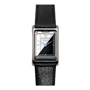 Vario VERSA Reversible Dual Time Zilver-Zwart Horloge