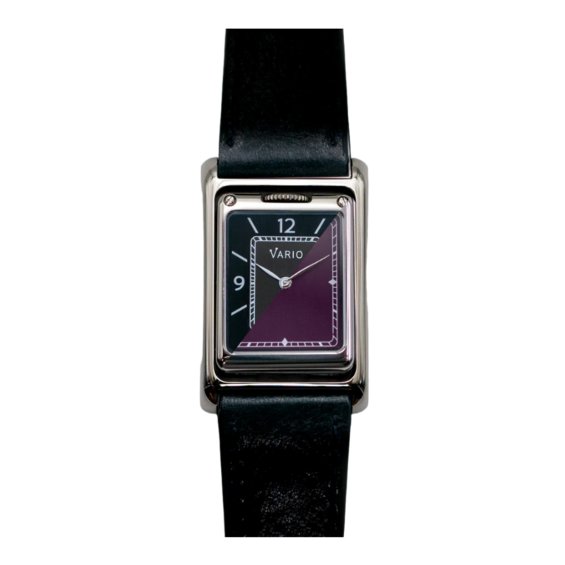 Vario VERSA Reversible Dual Time Gunmetal-Purple Horloge