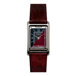 Vario VERSA Reversible Dual Time Gunmetal-Red Horloge