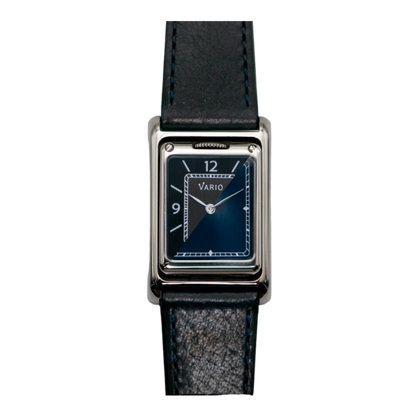 Vario VERSA Reversible Dual Time Gunmetal-Blue Horloge
