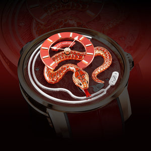 DE ENAMEL SNAKE RED (Limited Edition)