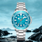 Ocean Series 200m Metallic Gradient Dial Calendar Dive Watch 39mm