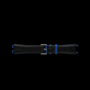 Blauwe runderleren band voor MANTA-X