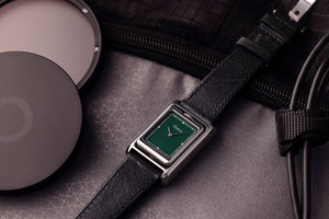 Vario VERSA Reversible Dual Time Gunmetal-Green Horloge