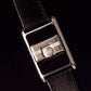 VARIO VERSA REVERSIBLE DUAL TIME EASTERN ARABIC GUNMETAL GREEN ENAMEL WATCH