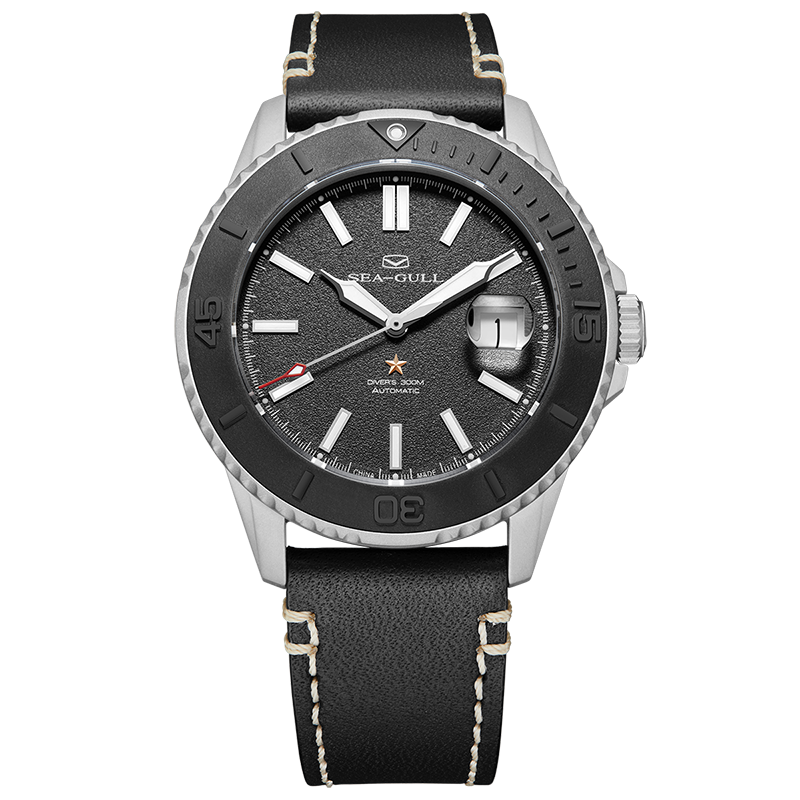 Ocean Series Pro 300m Sandblasted Dial 3D Titanium Ceramic Bezel Diving Watch 43.5mm