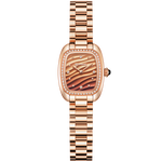 Ladies Series Wave-textured Dial Diamond-set Case Lady's Watch 30mm