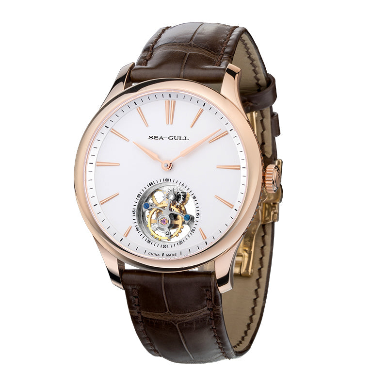 Heritage Series Off-center Tourbillon Watch Transparent Caseback 41mm