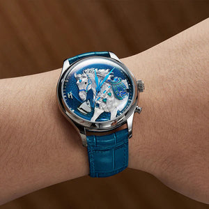 LUCKY HARVEY - HORSE CHIMING ALLOY BLUE