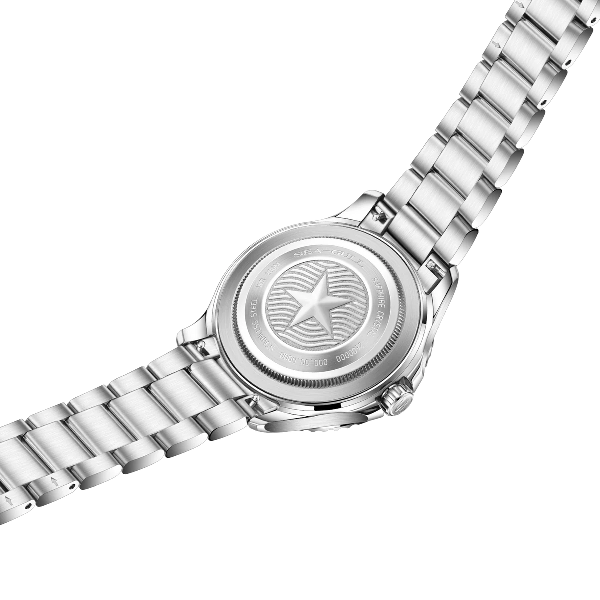 Ocean Series 200m Metallic Gradient Dial Calendar Dive Watch 39mm