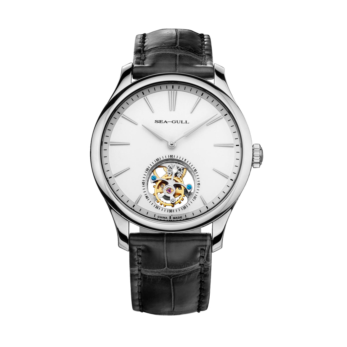 Heritage Series Off-center Tourbillon Watch Transparent Caseback 41mm