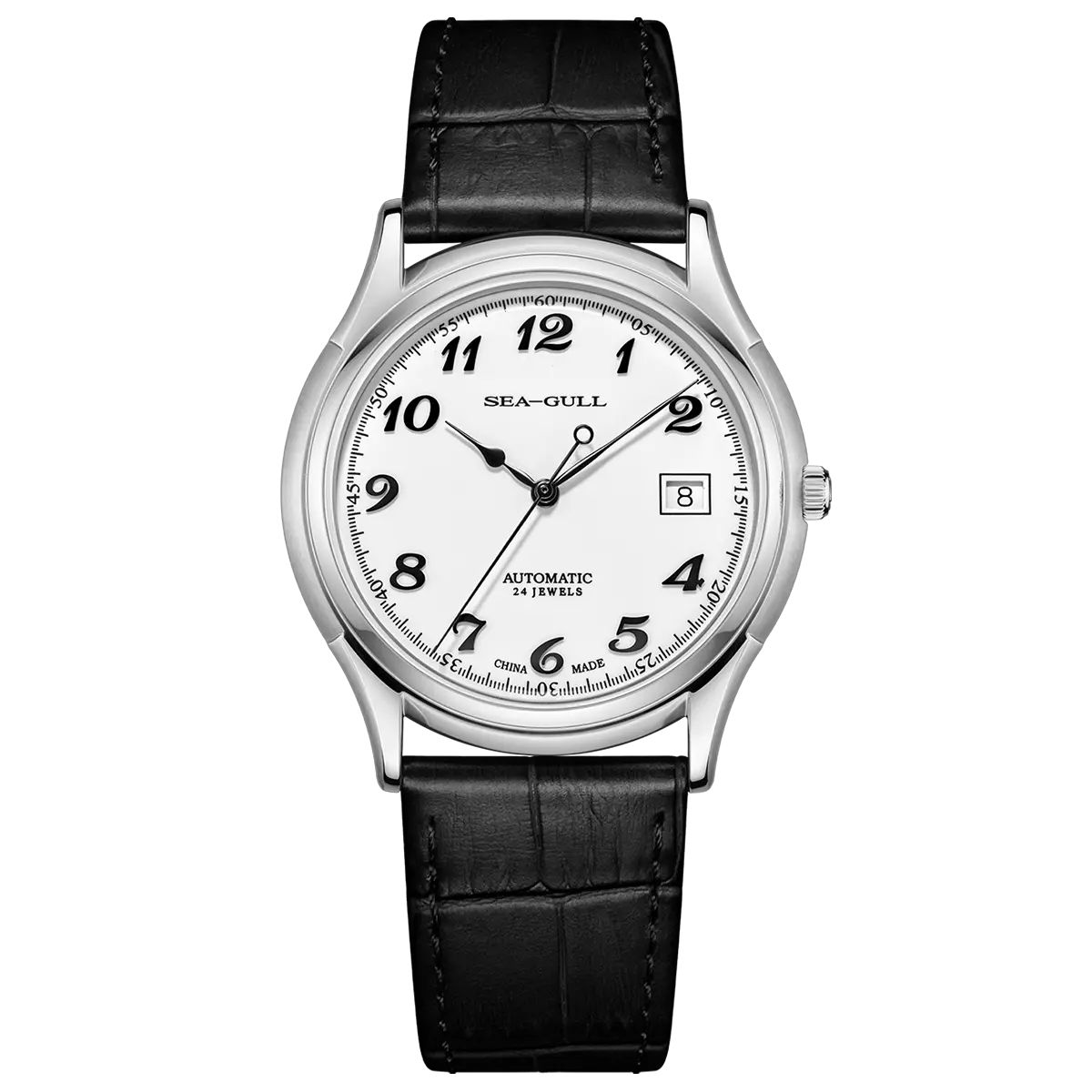 Slim Enamel Dial Ultra-Thin Dress Watch 39mm