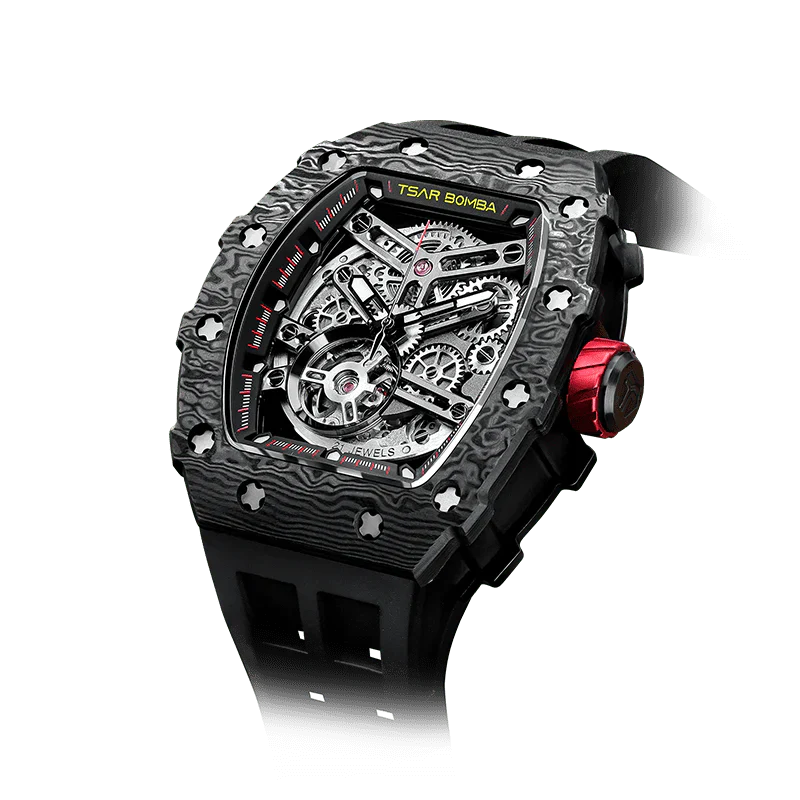 VorigeVolgende Automatisch horloge van koolstofvezel TB8208CF 