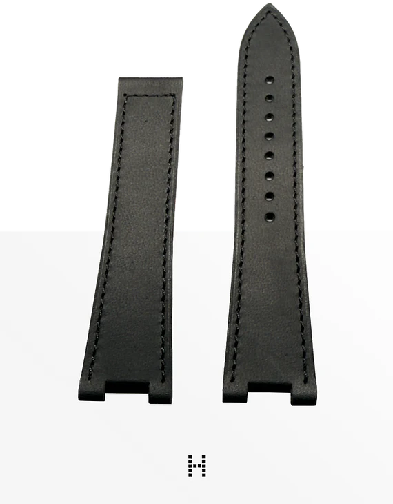 Leren bandjes - Autark Tourbillon / K2 Zwart