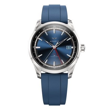 L'Odyssée - Automatic GMT Watch - Bleu Atlantique