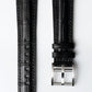 Behrens zwarte Alli-gator leren band Inventor collectie