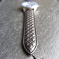 22 mm zwarte gewatteerde diamanten armband