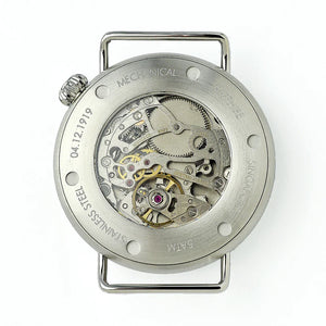 Vario 1918 Pilot horloge met blauwe wijzerplaat en witte lume
