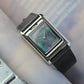 Vario VERSA Reversible Dual Time Zilver-Zwart Parelmoer Horloge