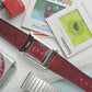 VARIO VERSA REVERSIBLE DUAL TIME YEAR OF THE HORSE SILVER-RED ENAMEL WATCH