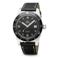 Eza 20mm zwarte gemarmerde leren band