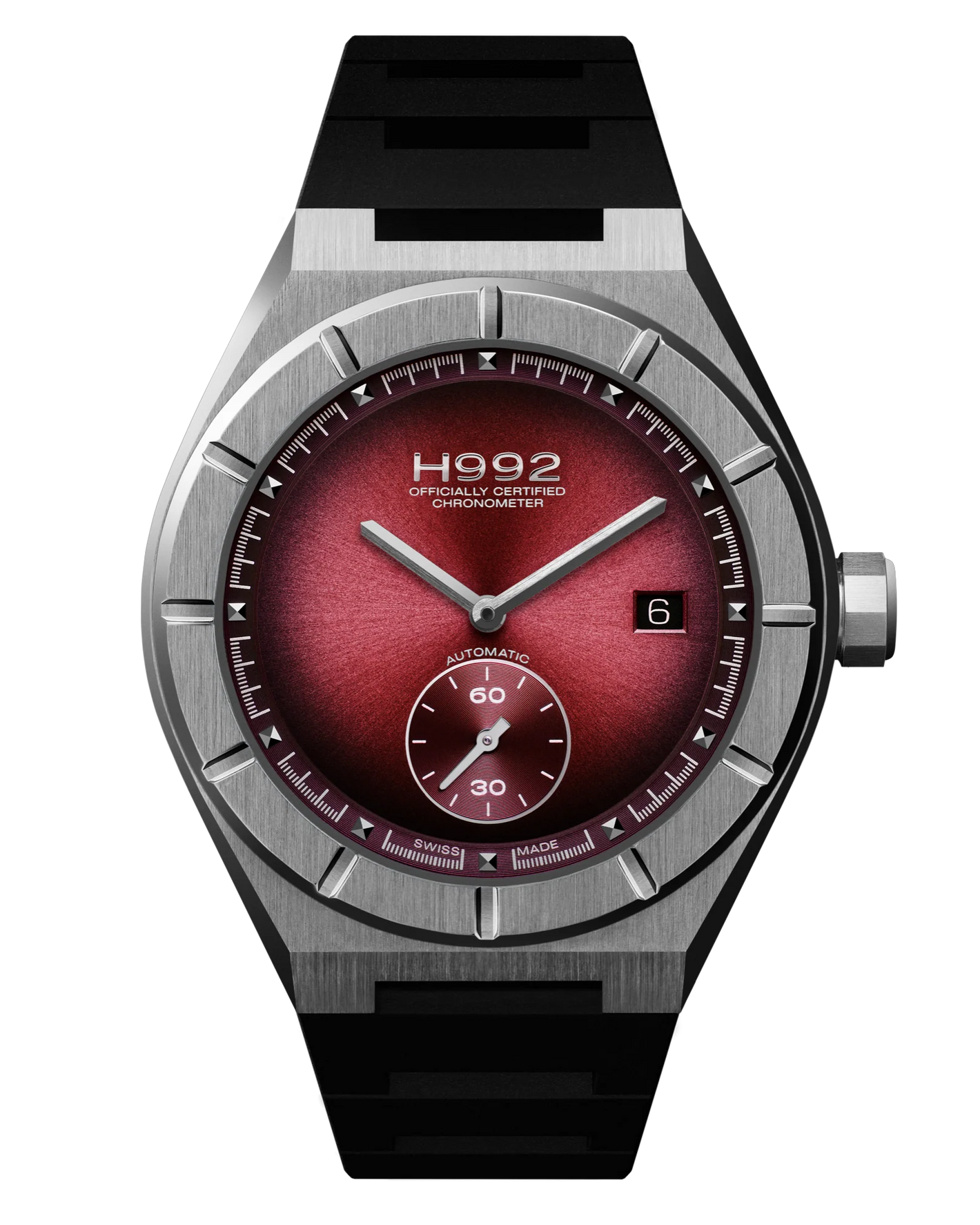 Montre H992 - H1 Burgundy + Silver