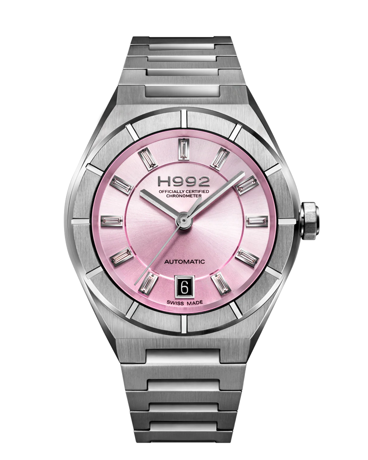 Montre H992 H2 Pink + Silver Diamonds