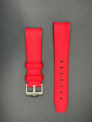 Rode rubberen band voor MoonSwatch en Omega horloges