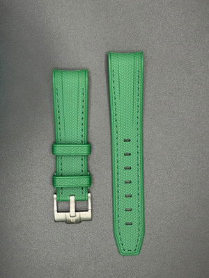 Groene rubberen band voor MoonSwatch en Omega horloges