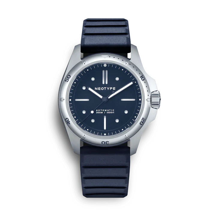 LM01 Type D staal en blauwe wijzerplaat