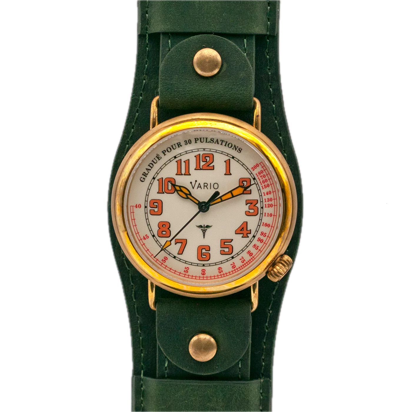 Vario 1918 Medic Brass Cream Dial Oranje Lume 