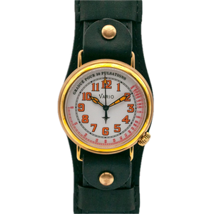 Vario 1918 Medic Brass Witte Wijzerplaat Oranje Lume 