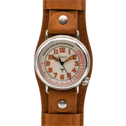 Vario 1918 Medic Witte Wijzerplaat Oranje Lume 