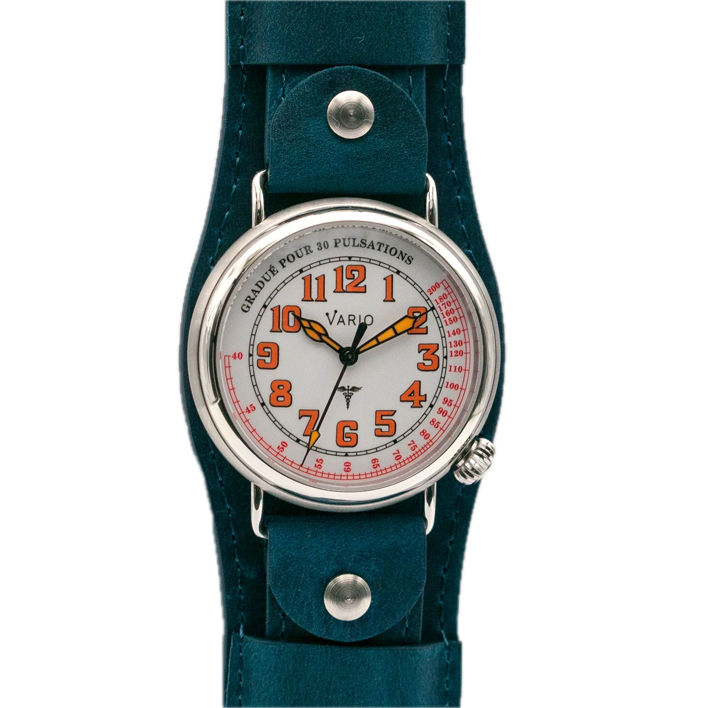 Vario 1918 Medic Witte Wijzerplaat Oranje Lume 