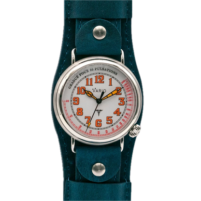 Vario 1918 Medic Witte wijzerplaat met oranje lumens