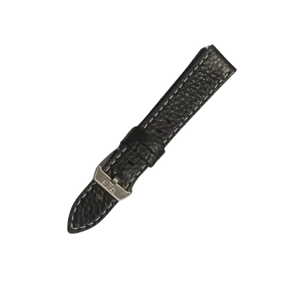 Eza 20mm zwarte gemarmerde leren band