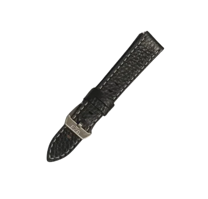 Eza 20mm zwarte gemarmerde leren band