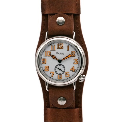 Vario 1918 Trench met witte en oranje lichtgevende wijzerplaat